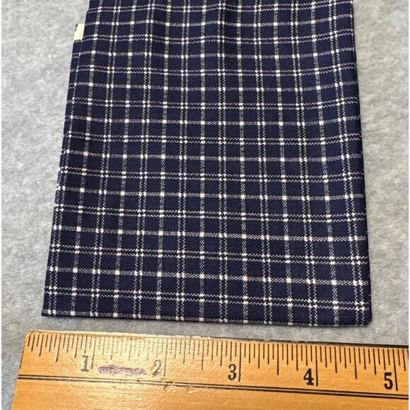 Cranston Print Works Navy White Checkered Cotton Fat Quarter 18" x 22" Fabric Se - Picture 2 of 5